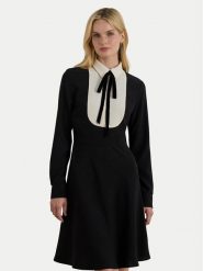 LAUREN RALPH LAUREN Sukienka codzienna 200979908001 Czarny Flare Fit. Czarne sukienki damskie Lauren Ralph Lauren, na co dzień, bez wzorów, z syntetyku, bez kołnierzyka, bez ramiączek, proste. Za 1,299.00 zł.