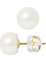 Pearl Addict Kolczyki-wkrętki z perłami w kolorze białym rozmiar: onesize. Białe kolczyki damskie Pearl Addict, z perłą, złote. Za 226.77 zł.