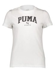 Puma Koszulka "Squad" w kolorze białym rozmiar: S. Białe bluzki damskie Puma, s, bez wzorów, z bawełny, bez kołnierzyka. Za 57.06 zł.