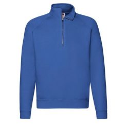 Bluza Męska Premium Z Zamkiem Błyskawicznym. Niebieskie bluzy bez kaptura męskie Fruit of the Loom, m. Za 113.99 zł.