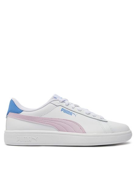 Puma Sneakersy Smash 3.0 L Jr 392031-13 Biały. Białe buty sportowe dziewczęce Puma, bez wzorów, ze skóry, bez zapięcia. Za 169.99 zł.