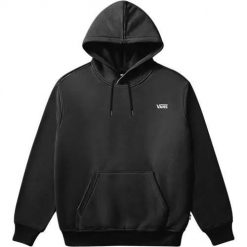 Bluza sportowa męska Vans VN000R9YBLK1. Czarne bluzy sportowe męskie Vans, bez wzorów, z bawełny, sportowe, bez kołnierzyka, bez ramiączek. Za 436.00 zł.