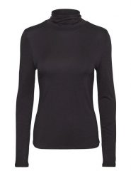 Vero Moda Koszulka "Alberte" w kolorze czarnym rozmiar: XXL. Czarne bluzki damskie Vero Moda, xxl, bez wzorów, bez kołnierzyka. Za 48.28 zł.