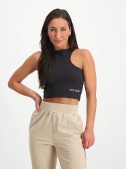 Steve Madden Top sportowy "Iamara" w kolorze czarnym rozmiar: M. Czarne topy damskie Steve Madden, m, bez wzorów, z materiału, bez ramiączek. Za 70.24 zł.
