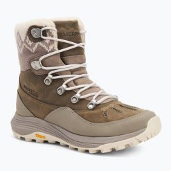Śniegowce damskie Merrell Siren 4 Thermo Mid Zip WP. Szare obuwie trekkingowe damskie MERRELL, na zimę. Za 499.99 zł.