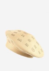 Ciemnobeżowa Czapka Beret w Cyrkonie Nanto. Brązowe czapki zimowe damskie Born2be, z bawełny. Za 39.99 zł.