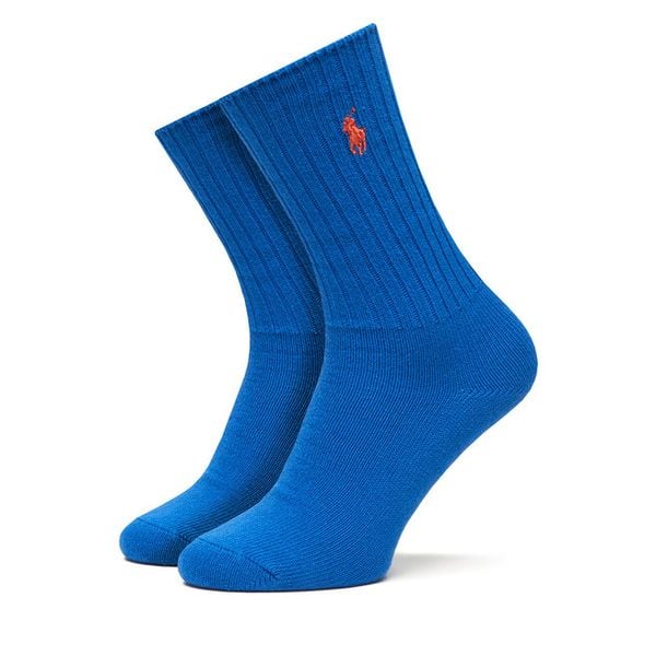 Skarpety długie Polo Ralph Lauren. Niebieskie skarpetki męskie Polo Ralph Lauren, bez wzorów. Za 69.99 zł.