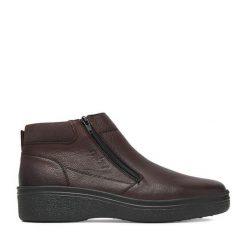 Botki Rieker. Brązowe buty zimowe męskie Rieker, bez zapięcia. Za 429.99 zł.