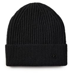 Czapka Calvin Klein. Czarne czapki zimowe damskie CALVIN KLEIN. Za 139.99 zł.