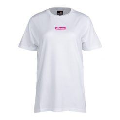 Koszulka sportowa damska Ellesse Noco. Białe bluzki sportowe damskie Ellesse, m, bez wzorów, bez ramiączek. Za 94.99 zł.