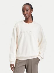 Guess Bluza O5RQ03 KCO31 Beżowy jasny Regular Fit. Brązowe bluzy bez kaptura damskie Guess, xl, z bawełny. Za 264.99 zł.