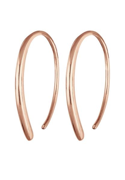 Elli Damskie kreolki do przeciągania Pull-Through Geo Basic w srebrze próby 925 Sterling Silver Kolczyki 1 ct. Szare kolczyki damskie Elli, srebrne. Za 137.99 zł.