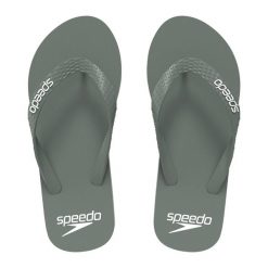 Klapki basenowe antypoślizgowe męskie Speedo Slide. Zielone klapki i japonki męskie Speedo, z materiału. Za 69.99 zł.