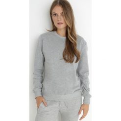 Szara Bluza Phaelis. Szare bluzy bez kaptura damskie Born2be, l, z bawełny. Za 19.99 zł.