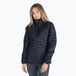 Kurtka puchowa damska Columbia Powder Lite. Czarne kurtki damskie Columbia, s, bez wzorów, z puchu, bez kaptura. Za 377.99 zł.