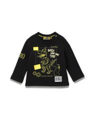 Original Marines Longsleeve DCA0705NM Czarny Regular Fit. Czarne t-shirty chłopięce Original Marines, bez wzorów, z bawełny, bez ramiączek. Za 59.99 zł.