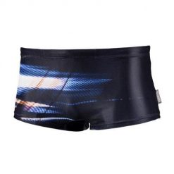 Kąpielówki beco Competition boxer czarne pomarańczowo-niebiesko-białe. Białe kąpielówki męskie 47 Brand, bez wzorów, z poliesteru. Za 225.99 zł.