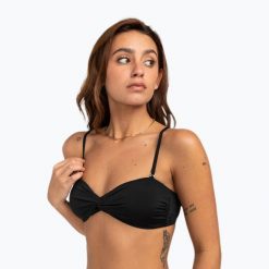 Góra od stroju kąpielowego Billabong Sol Searcher Drapped Bandeau. Żółte bikini damskie Billabong, bez wzorów. Za 89.99 zł.