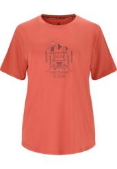 T-shirt damski Whistler Tergo. Brązowe t-shirty damskie WHISTLER, l, bez wzorów, z materiału, bez kołnierzyka. Za 127.00 zł.