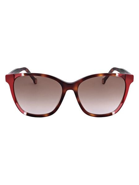 Carolina Herrera Damskie okulary przeciwsłoneczne w kolorze jasnobrązowo-czerwonym rozmiar: 57. Brązowe okulary przeciwsłoneczne damskie carolina herrera. Za 334.95 zł.