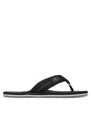 Tommy Hilfiger Japonki Patch Hilfiger Beach Sandal FM0FM05804 Czarny. Czarne klapki i japonki męskie Tommy Hilfiger, z materiału. Za 169.99 zł.