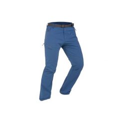 Spodnie turystyczne SH500 x-Warm stretch męskie. Czarne spodnie materiałowe męskie QUECHUA, bez wzorów, z elastanu. Za 169.99 zł.