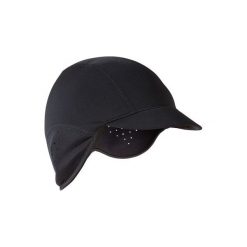 Czapka Pod Kask Na Rower 700 Czarna. Czarne czapki męskie B'TWIN, bez wzorów, z elastanu. Za 49.99 zł.