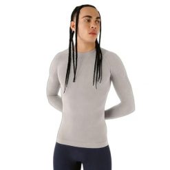 Koszulka kompresyjna z długim rękawem Bauerfeind Sports. Szare t-shirty sportowe męskie BAUERFEIND, m, ze skóry, bez ramiączek, na fitness i siłownię. Za 536.00 zł.