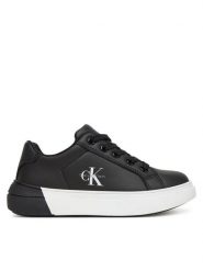 Calvin Klein Sneakersy V3X9-83165-1355 S Czarny. Czarne buty sportowe chłopięce CALVIN KLEIN, ze skóry, bez zapięcia. Za 309.99 zł.