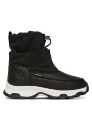 Calvin Klein Śniegowce Snow Boot V3X5-83193-1474 S Czarny. Czarne buty zimowe chłopięce CALVIN KLEIN, ze skóry. Za 629.99 zł.