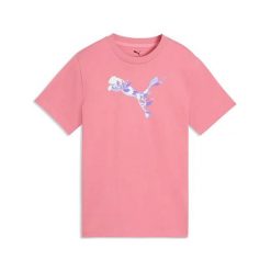 T-Shirt Puma Graphic Floral Cat Tee G Dzieci. Czerwone koszulki dziewczęce Puma, l, bez wzorów, z bawełny, bez ramiączek. Za 158.99 zł.