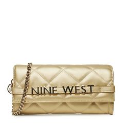 Torebka Nine West. Żółte torebki klasyczne damskie Nine West, bez wzorów, wizytowe, bez kołnierzyka, bez ramiączek. Za 199.99 zł.