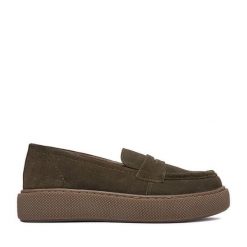 Półbuty Lasocki. Brązowe półbuty damskie Lasocki, bez wzorów, bez obcasa, na płaskiej podeszwie. Za 229.99 zł.