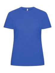 Clique Classic OC-T Women koszulka z bawełny organicznej. Niebieskie t-shirty damskie CLIQUE, m, bez wzorów, z bawełny, bez kołnierzyka. Za 116.19 zł.