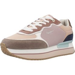 Buty PEPE JEANS RUSPER COMBI W Rose. Czerwone obuwie trekkingowe damskie Pepe Jeans. Za 329.99 zł.