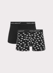 PAKO LORENTE – Dwupak bokserek w kolorze czarnym. Czarne bokserki męskie Pako Lorente, bez wzorów, z bawełny. Za 59.99 zł.