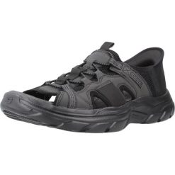 Sandały SKECHERS SLIP-INS REVOLTED SS Czarny. Czarne sandały męskie Skechers, z syntetyku, bez zapięcia. Za 279.99 zł.