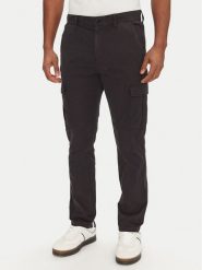 Tommy Jeans Spodnie materiałowe Austin DM0DM20281 Czarny Regular Fit. Czarne spodnie materiałowe męskie Tommy Jeans, bez wzorów, z bawełny. W wyprzedaży za 239.99 zł.