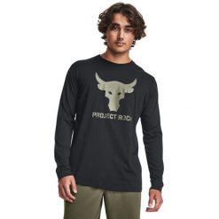 Bluza Under Armour Project Rock Brahma Bull Long Sleeve, Mężczyźni. Czarne bluzy bez kaptura męskie Under Armour, m, z bawełny. Za 290.00 zł.