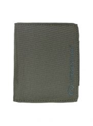 Portfel antykradzieżowy Lifeventure Recycled RFID Wallet - olive. Zielone portfele damskie Lifeventure, bez wzorów, z nylonu. Za 94.59 zł.