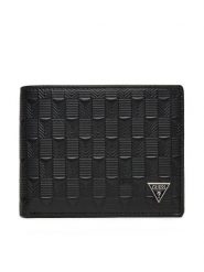 Guess Portfel SMMADL LEA20 Czarny. Czarne portfele męskie Guess, z aplikacjami, ze skóry. Za 319.99 zł.