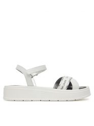 Calvin Klein Jeans Sandały V4A2-82054-0371X S Biały. Białe sandały dziewczęce Calvin Klein Jeans, z jeansu. Za 259.99 zł.
