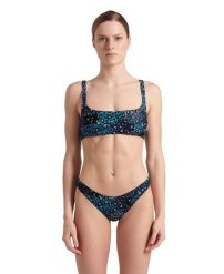 Strój kąpielowy damski dwuczęściowy bikini na basen plażę Arena Bikini. Czarne bikini damskie Arena, bez wzorów. Za 91.98 zł.