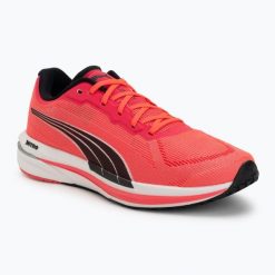 Buty do biegania damskie Puma Eternity Nitro. Czerwone obuwie do biegania damskie Puma. Za 269.99 zł.