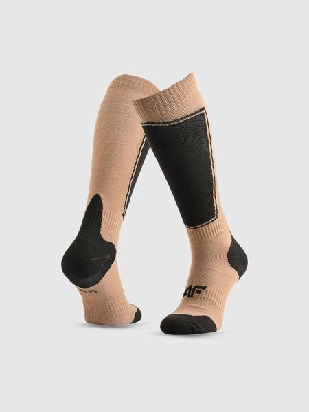 4F Skarpety narciarskie damskie - brązowe 39-42. Brązowe skarpetki damskie 4f, bez wzorów. Za 79.99 zł.
