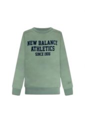Bluza męskie New Balance zielony. Zielone bluzy bez kaptura męskie New Balance, l, z materiału. Za 455.90 zł.