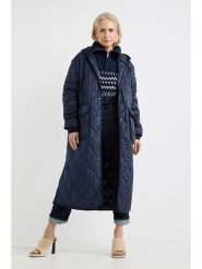 Josephine & Co Płaszcz pikowany "Anastasia" w kolorze granatowym rozmiar: 40. Niebieskie płaszcze damskie Josephine & Co, bez wzorów. Za 396.24 zł.