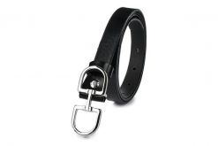 Beltimore skórzany damski pasek do spodni 1,8 cm czarny U62 : Kolory - czarny, Rozmiar pasków - r.90-105 cm. Czarne paski damskie bez wzorów, klasyczne. Za 56.10 zł.