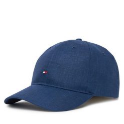 Czapka z daszkiem Tommy Hilfiger. Niebieskie czapki męskie Tommy Hilfiger, bez wzorów. Za 139.99 zł.