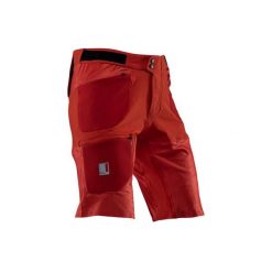 Spodenki rowerowe LEATT Shorts MTB AllMtn 3.0. Czerwone szorty męskie LEATT, bez wzorów, sportowe. Za 669.00 zł.